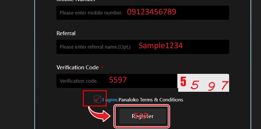Click the "Register" button and you're DONE 